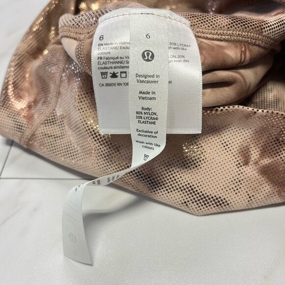 NWT Lululemon Align High Rise Pant 25 in Diamond Dye Foil Dot Shine Size 6 - Picture 10 of 10